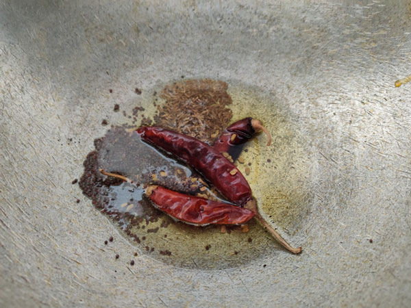 Pumpkin Sabzi Cooking Steps