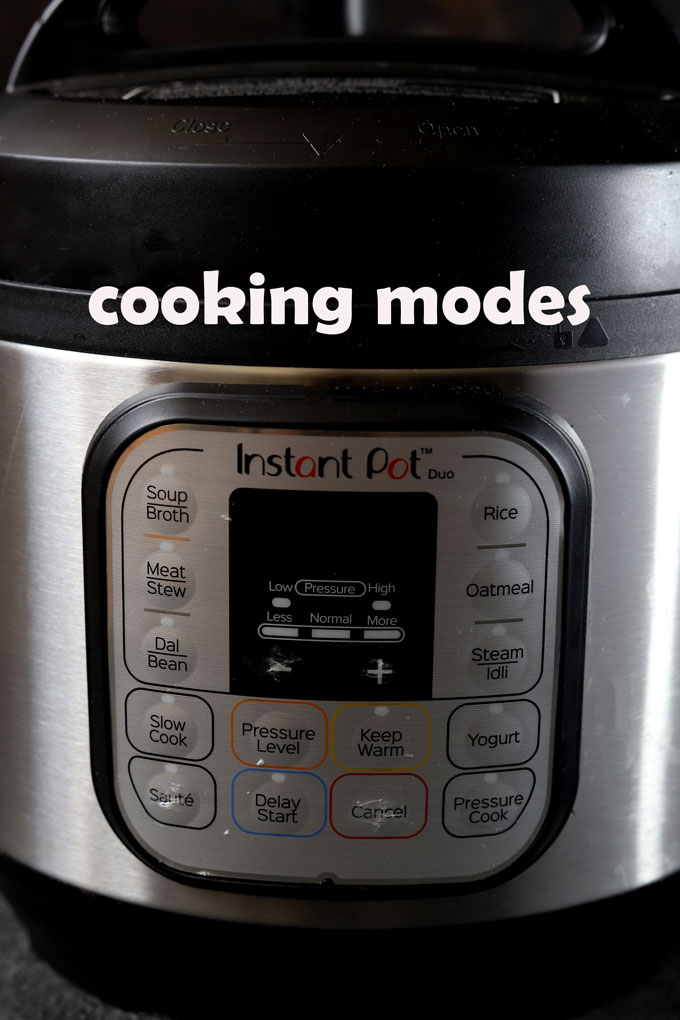 side shot of instant pot operating pad