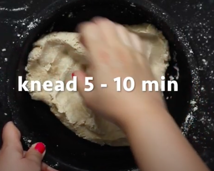 Kneading Poori Dough
